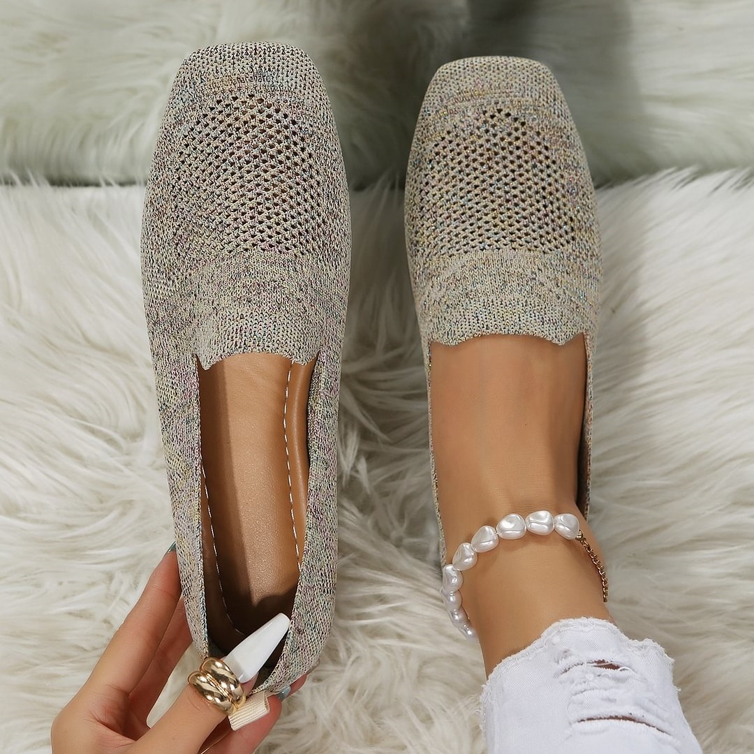 🔥Last Day 49% OFF -Women Breathable Square Toe Loafers, Fashion Outdoor Flats